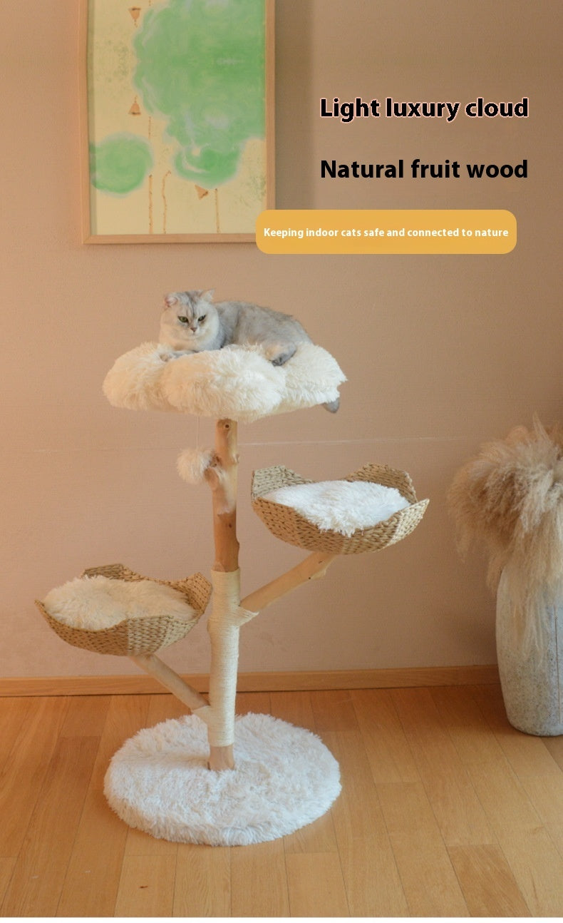 Solid Wood Cat Tree from Natural Fruit Tree