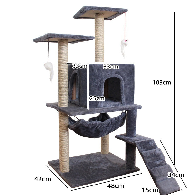 Cat Climbing Tree with Scratching Post
