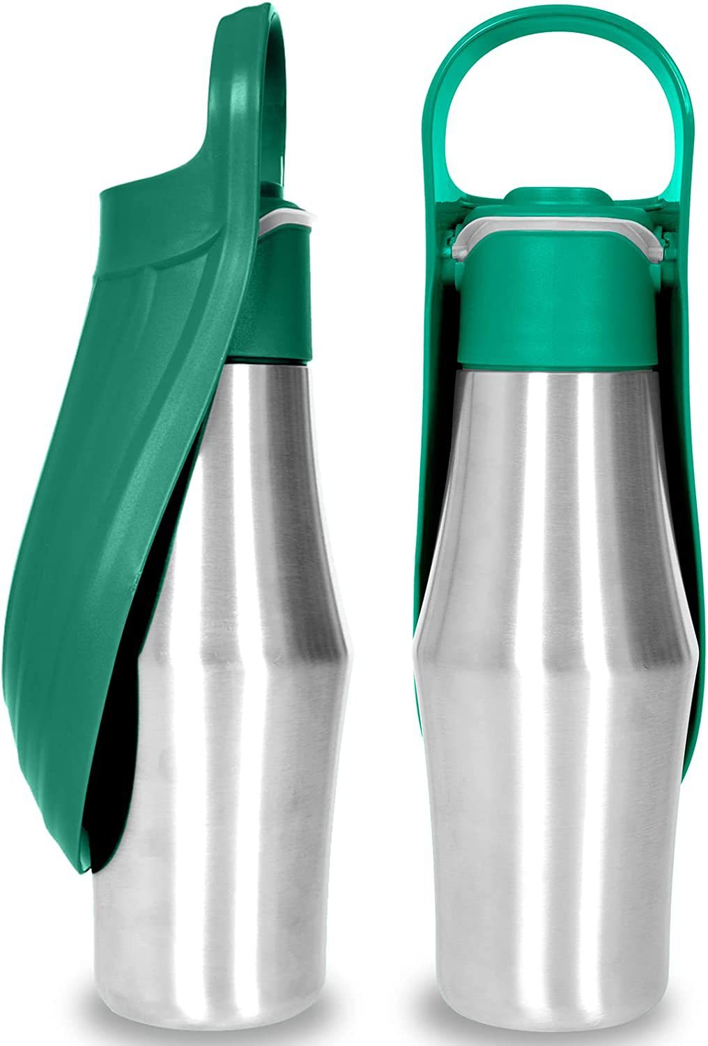 Soft Silicone Leaf Design Dog Water Bottle