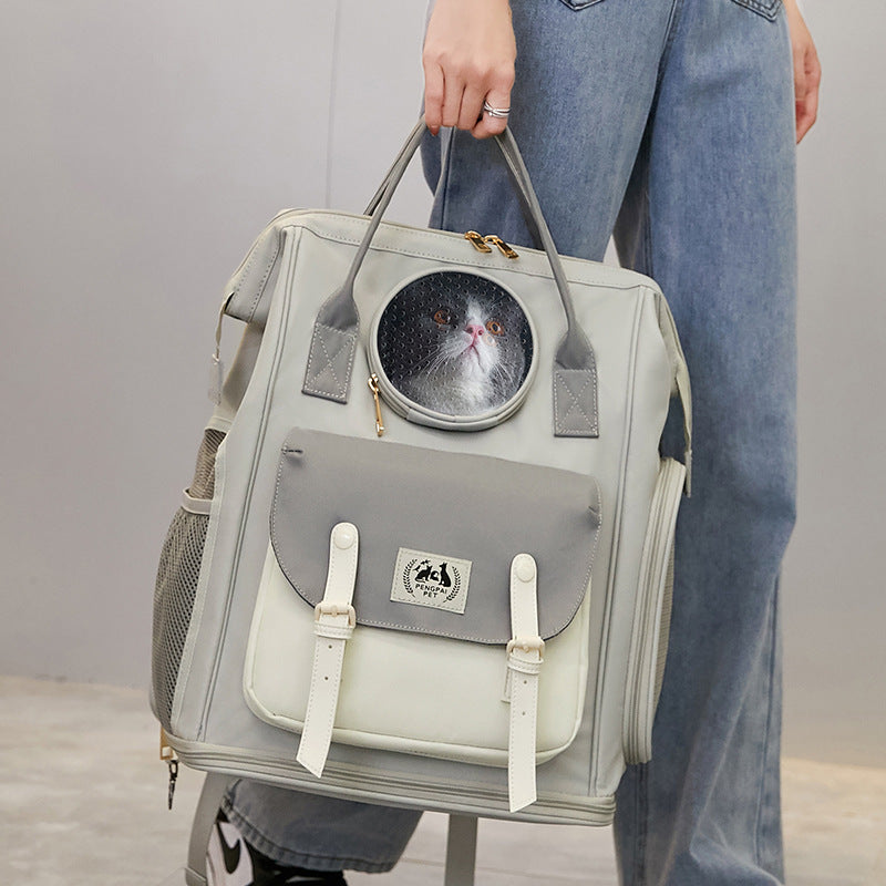 Large Capacity Breathable Portable Cat Backpack