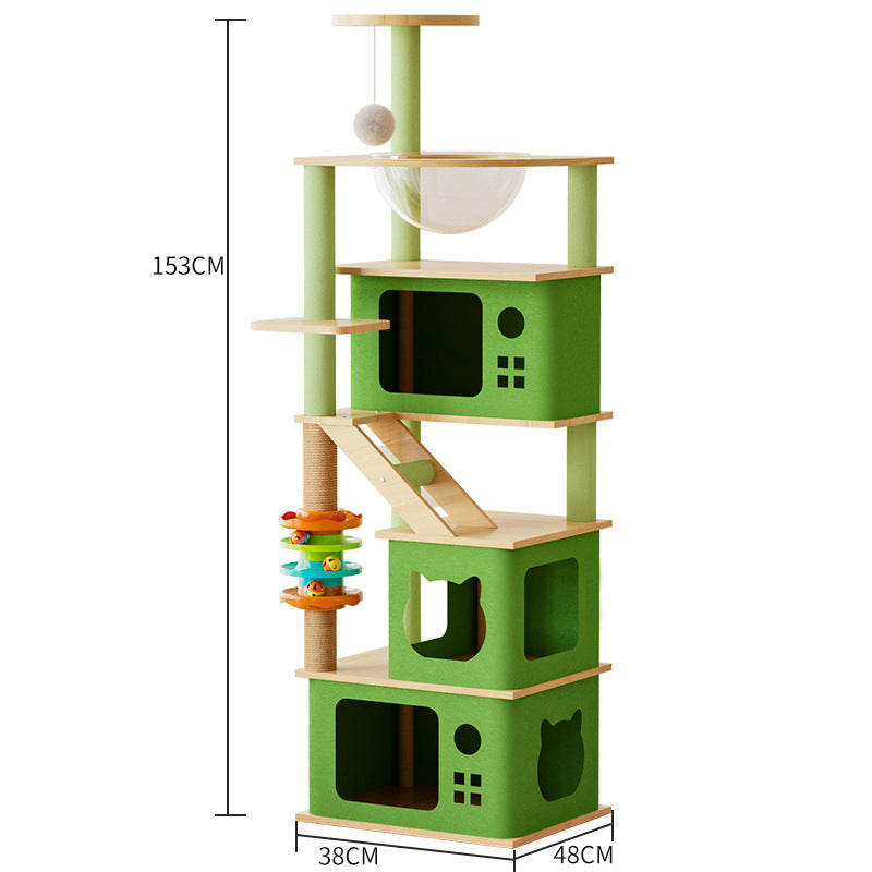 Cat Climbing Frame with Nest and Scratch Board