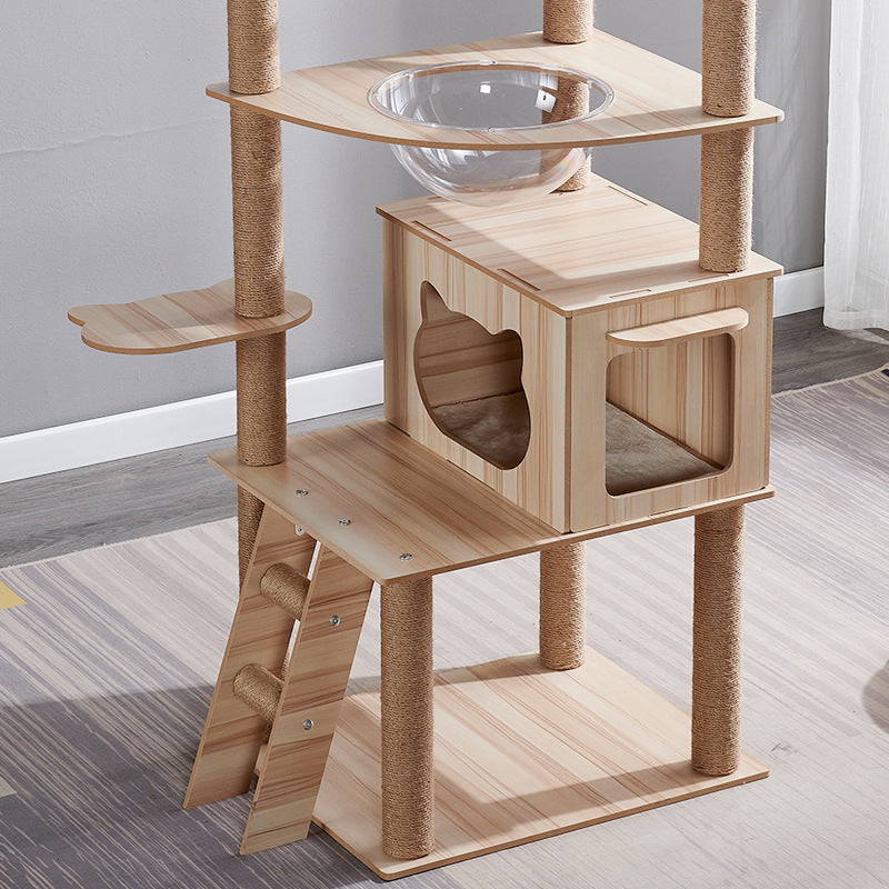 Cat Climbing Frame with Nest and Scratch Board