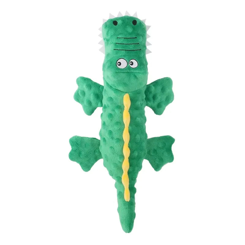 Plush Crocodile Dog Toy