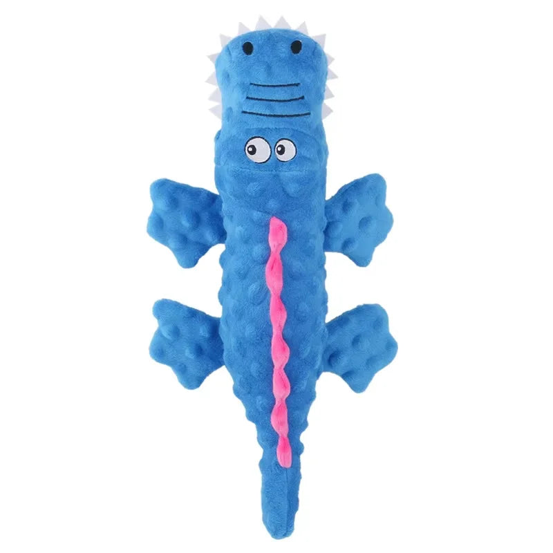 Plush Crocodile Dog Toy