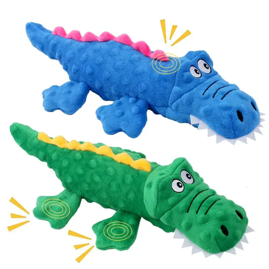 Plush Crocodile Dog Toy