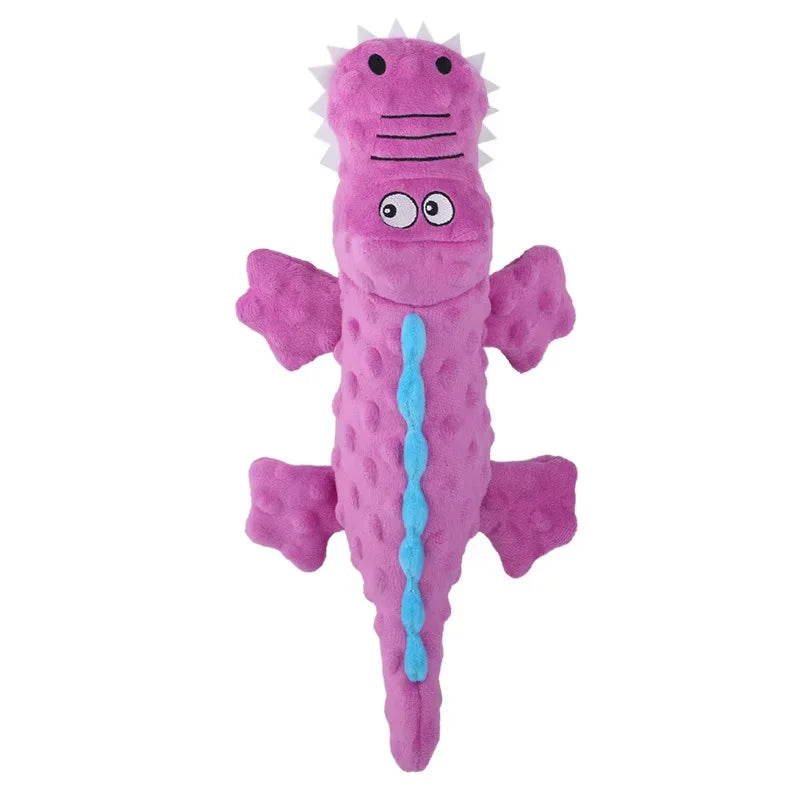 Plush Crocodile Dog Toy