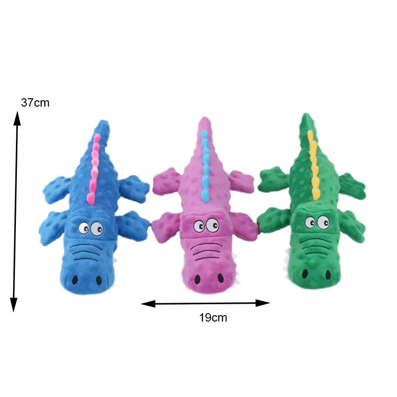 Plush Crocodile Dog Toy