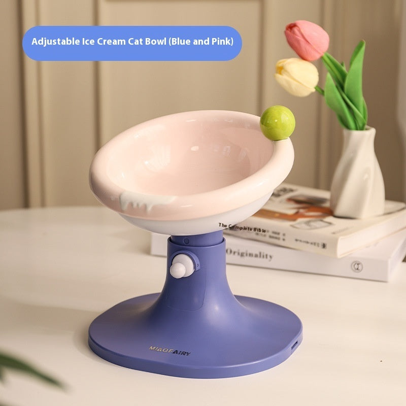 Lifting Ceramic Cat Feeding Bowl