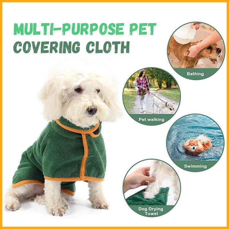 Absorbent Microfiber Pet Bathrobe