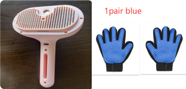 Self-Cleaning Pet Hair Remover Brush with Built-in Mist Humidifier