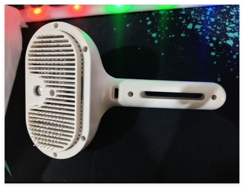 Self-Cleaning Pet Hair Remover Brush with Built-in Mist Humidifier