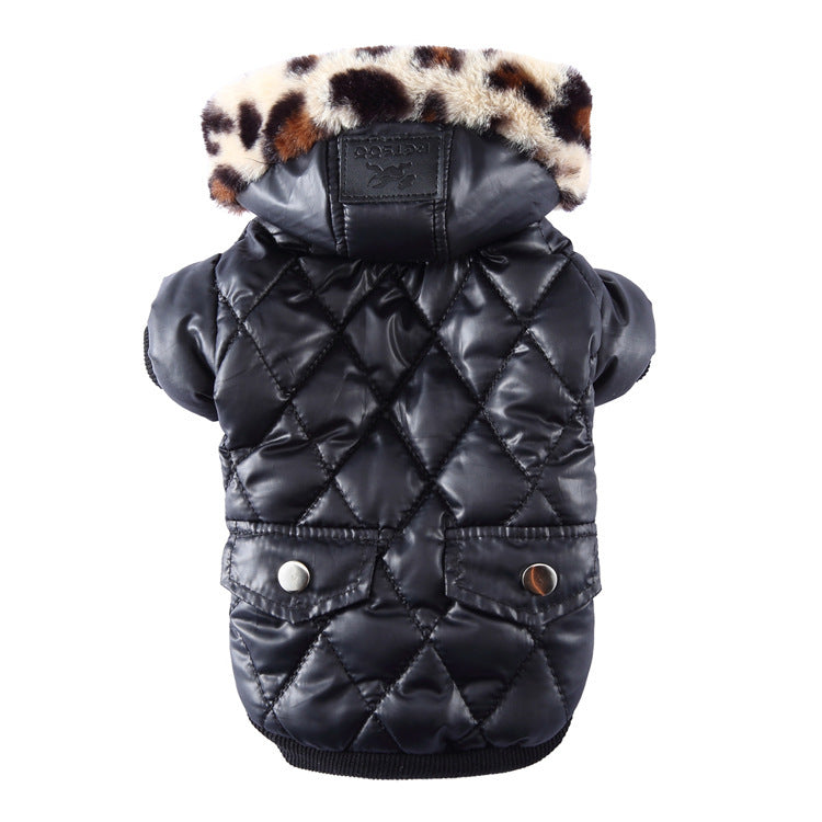 Autumn & Winter Dog Coat - Korean Style and Fur Collar