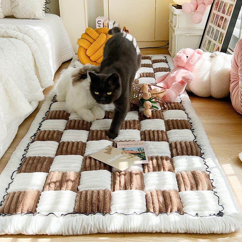 Luxury Cotton Sofa Cover & Plush Tatami Cushion