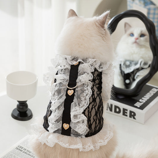 Elegant Lace Vest for Cats and Kittens