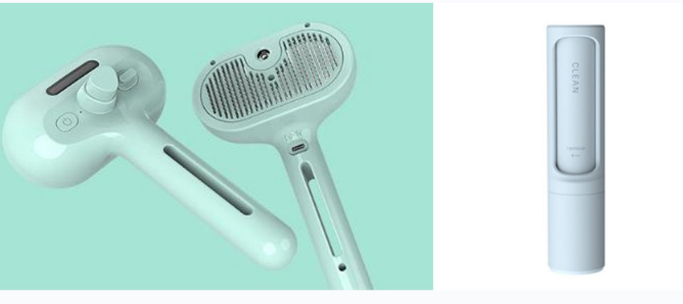 Self-Cleaning Pet Hair Remover Brush with Built-in Mist Humidifier