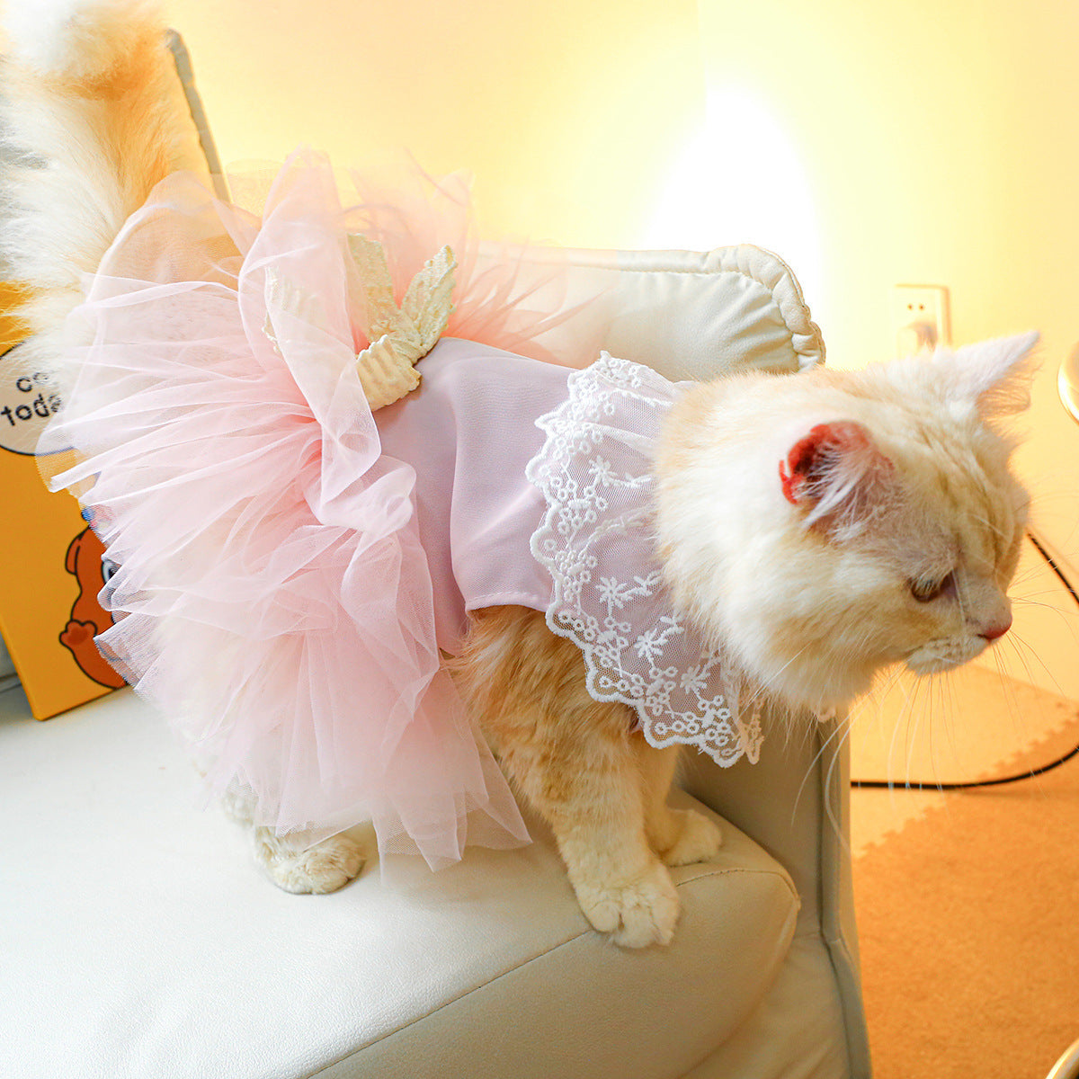 Pink Lace Tulle Tutu Skirt