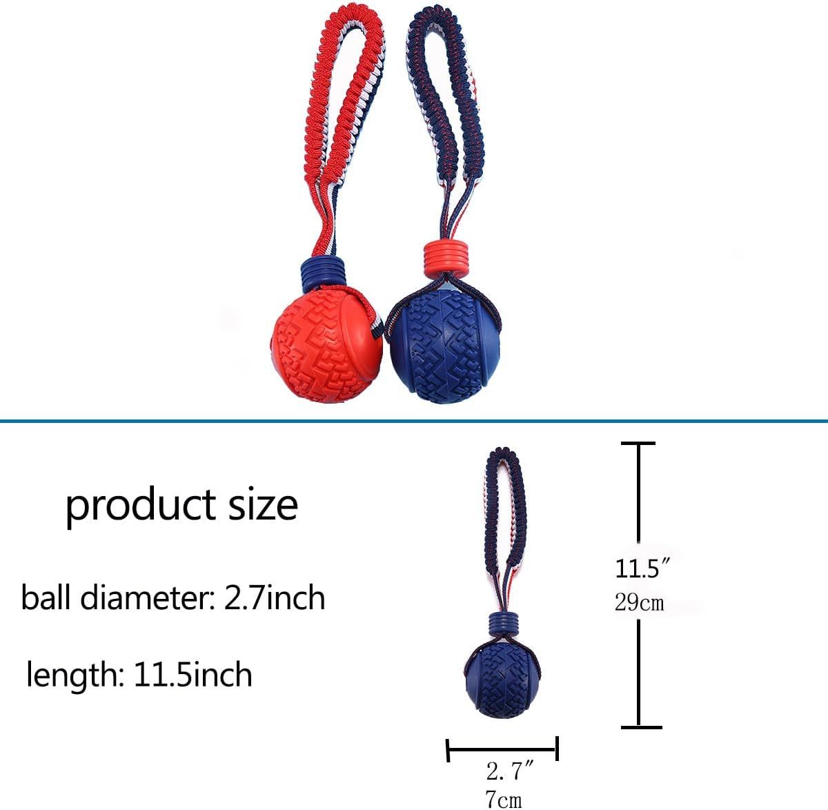 Dog Ball with Rope