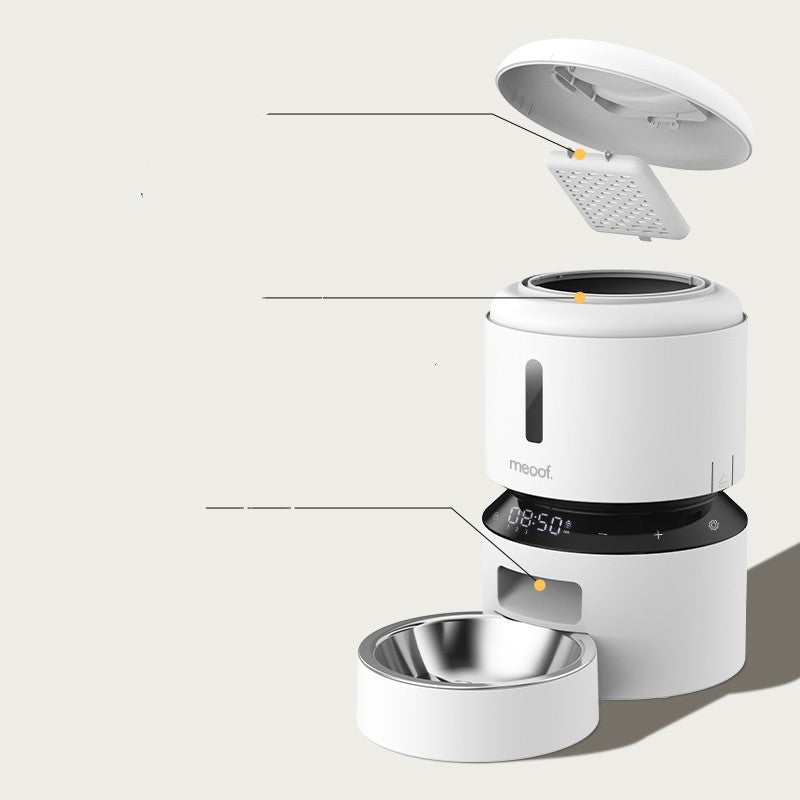 Capsule Automatic Cat Feeder with Double Bowl