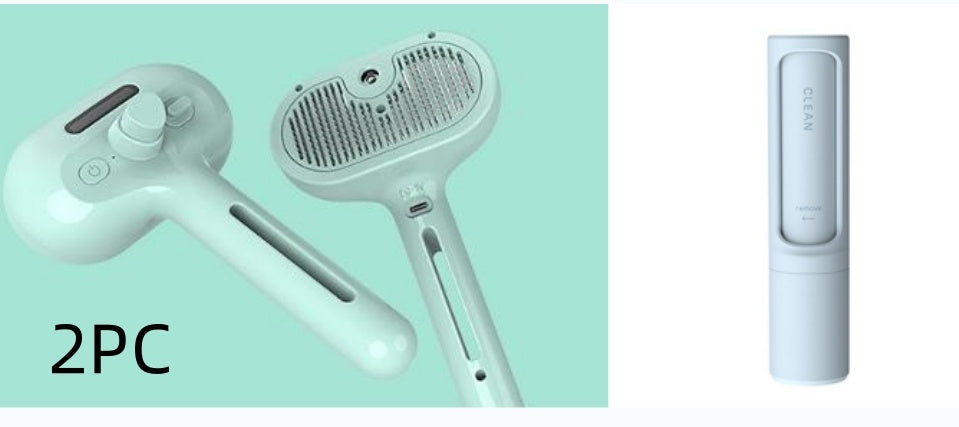 Self-Cleaning Pet Hair Remover Brush with Built-in Mist Humidifier
