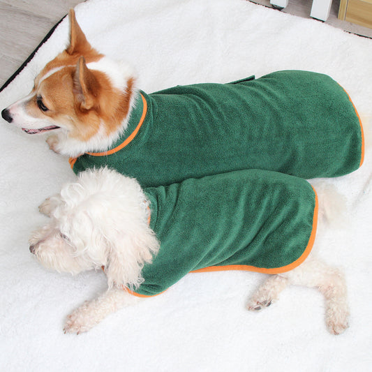 Absorbent Microfiber Pet Bathrobe