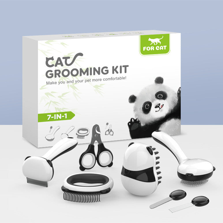 Panda Grooming Kit for Cats