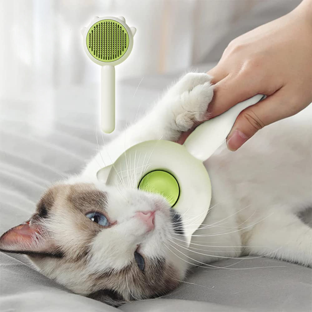 Pet Hair Cleaner Brush with Release Button