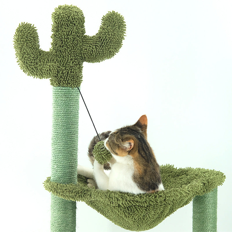 Sisal Cactus Cat Tree with Hammock