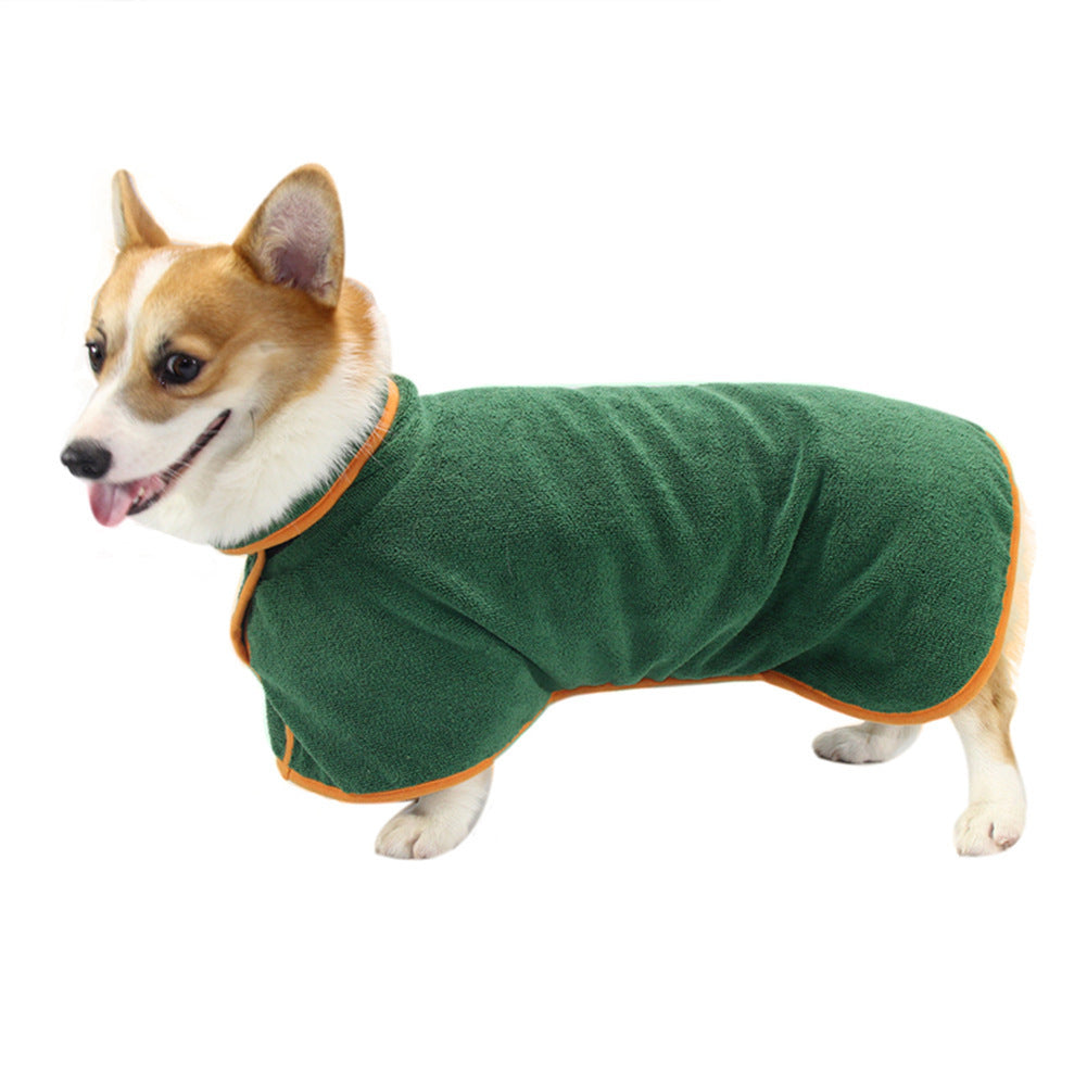 Absorbent Microfiber Pet Bathrobe