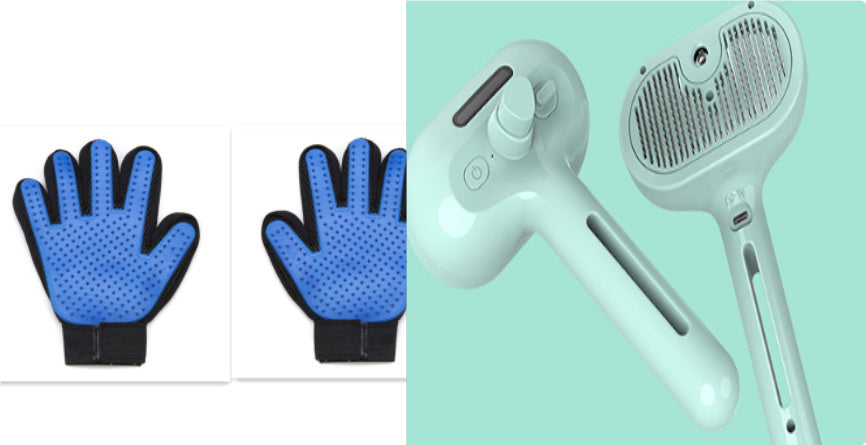 Self-Cleaning Pet Hair Remover Brush with Built-in Mist Humidifier