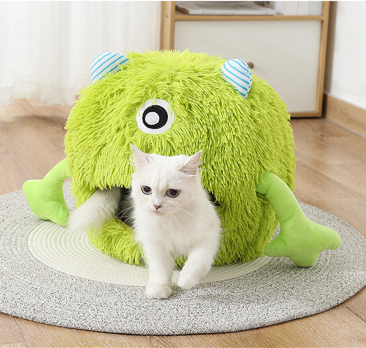 Fluffy Cat Bed for Indoor Cats