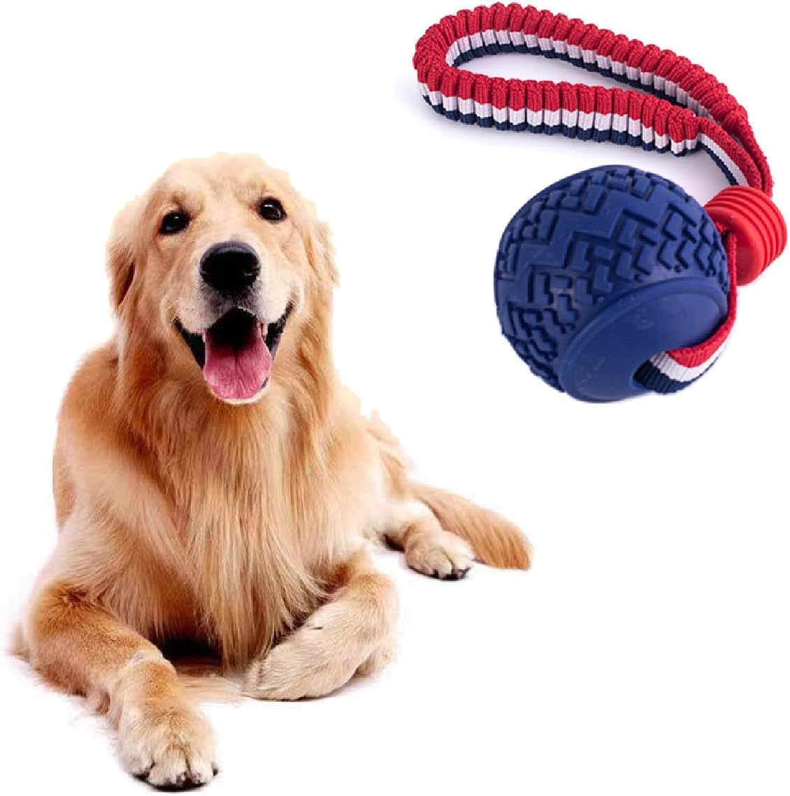 Dog Ball with Rope