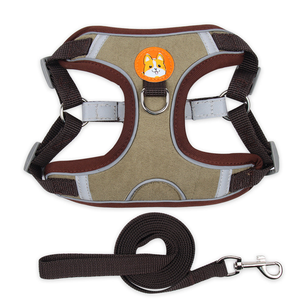 Reflective Soft Mesh Chest Strap Harness