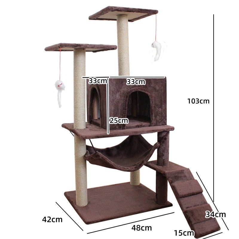 Cat Climbing Tree with Scratching Post