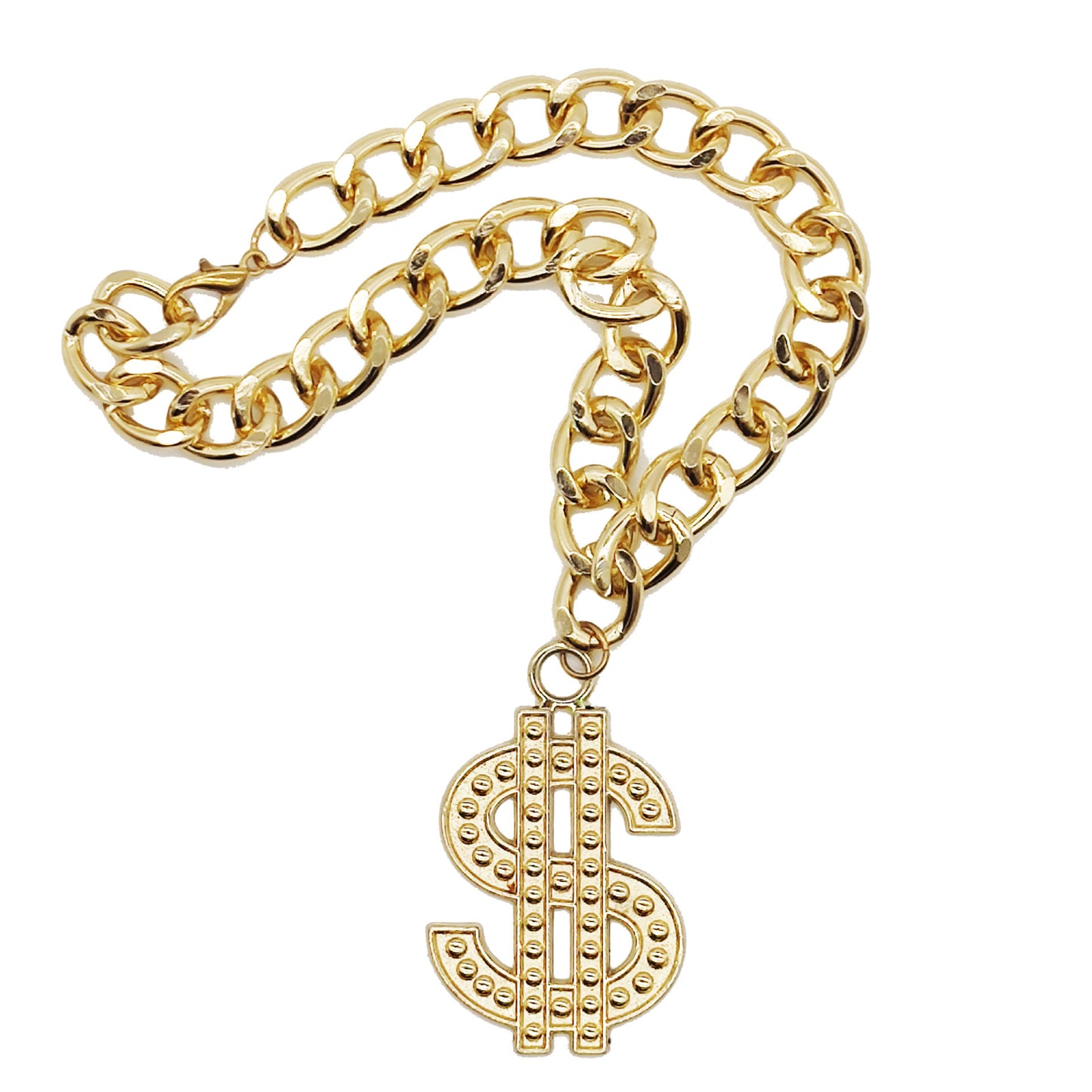 Dog Gold Chain Collar with Tag