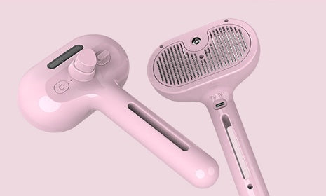 Self-Cleaning Pet Hair Remover Brush with Built-in Mist Humidifier