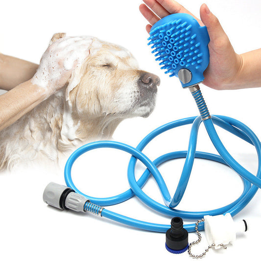 Outdoor Pet Shower & Bath Brush