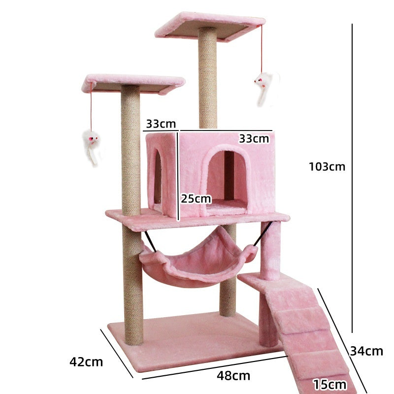 Cat Climbing Tree with Scratching Post