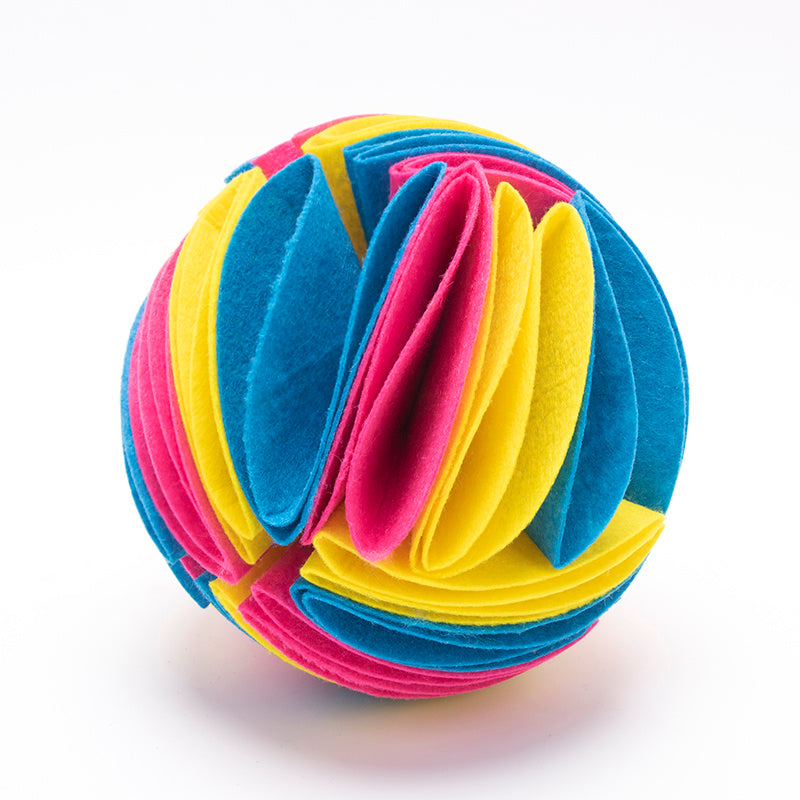 Foldable Dog Snuffle Ball – IQ Boosting Training Toy